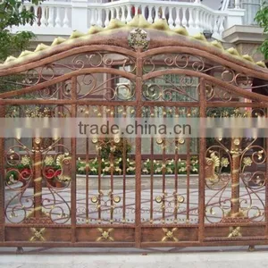 Guangzhou Galvanized Iron Metal Gates,iron Slide Gate,security Iron Gates thumbnail-4