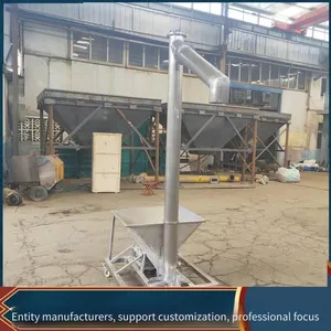 6-meter-long Inclined Material Lifting Machine, Auger Twin-shaft Conveyor, Tl219 Tube Mixing Tank Automatic Feeding Machine thumbnail-4