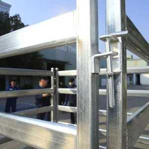 Customized Galvanized Farm Fence Portable Mobile Horse Pen Panel Animal Livestock Barrier Fence Heavy Duty Cattle Yard Panels thumbnail-3
