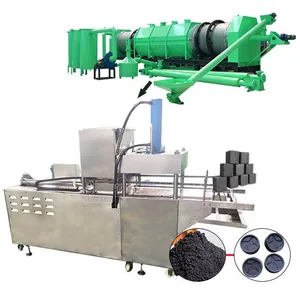 Heavy Duty BBQ Shisha Charcoal Briquette Production Line Coconut Shell Cube Charcoal Making Machine Pressing Equipment EPC thumbnail-1
