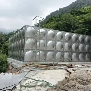Cost Effective Hot Dip Galvanized Steel Modular Water Tank for Industrial Water Reserve thumbnail-4