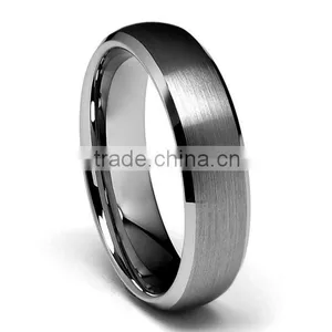 Lastest Design Beveled Edge Tungsten Wedding Ring thumbnail-1