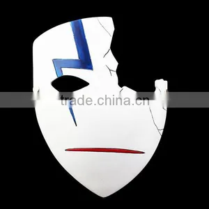 Half Face New Darker Than Black Cosplay Hei Resin Mask Angry Cosplay Props Halloween Party thumbnail-1