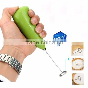 Household Electric Milk Egg Bubble Beater Coffee Milk Mixer thumbnail-1