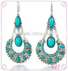 2016 Wholesale Fashion Bead Pendant Earring Chinese Style Vintage Earrings thumbnail-1