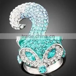 Fashion Crystal Fox Ring thumbnail-1