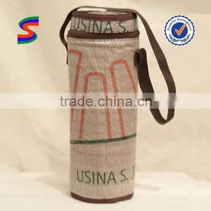 Pink Wine Paper Bag Wine Cooler Bag With Handle thumbnail-1