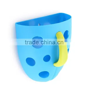 Wall-mounted Kids Bath Toy Storage Shelf for Bath Shower Room thumbnail-2