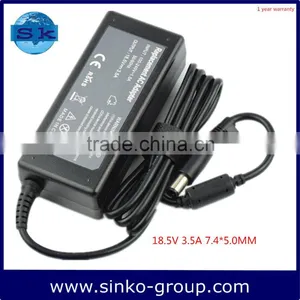 Laptop Adapter For HP 18.5V 3.5A 7.4*5.0MM Replacement Laptop Charger thumbnail-1