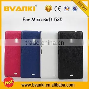 Celulares 2016 Back Cover For Nokia Lumia 535,Universal Leather Phone Cover Metal Case For Microsoft Lumia 535 Shockproof thumbnail-1