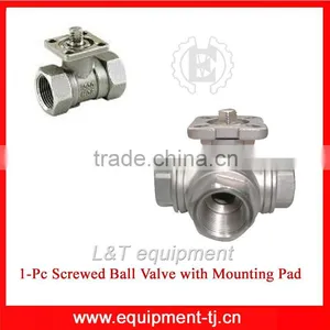 1PC Screwed Ball Valve With Mounting Pad thumbnail-1