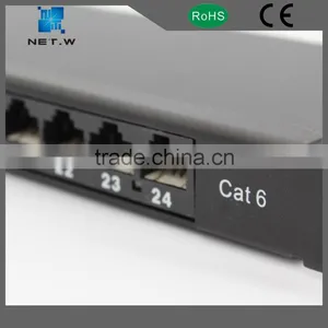 19 Inch Patch Panel, Cat6 Patch, 0.5u Height Utp Network Panels thumbnail-5