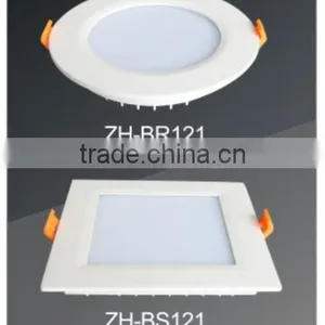 Round/square COB Glass Panel Light 16W 85-265V 2 Years Warranty IP40 Aluminum Shell thumbnail-4