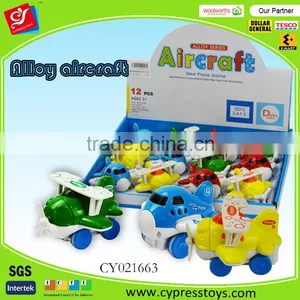 2016 New Arrival Free Wheel Die Cast Airplane Flying Toy Set for Kids 12pcs thumbnail-1