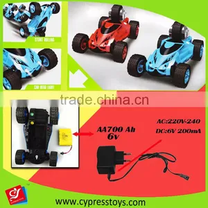 2016 New Arrival 5 Wheeled Radio Control Stunt Car Toys in Bule and Red thumbnail-3