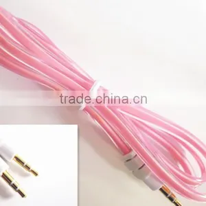 DC3.5 Dual Color Transparent AUX Cable /6 Colors thumbnail-6