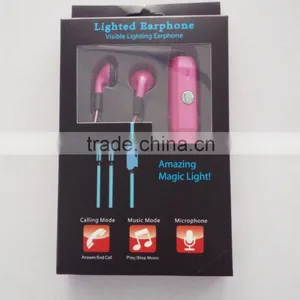 2015 Newest Led Light Flashing Glowing Earphones With Light up thumbnail-5