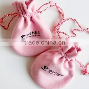 Pink Jewelry Pouch Suede thumbnail-1