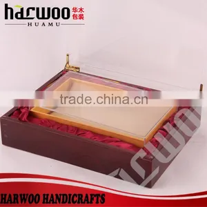 Top Quality Clear Acrylic Gift Box,clear Acrylic Wooden Box With Lid thumbnail-3