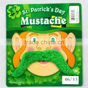 Green Fancy Dress St. Patrick's Day Mustache thumbnail-4