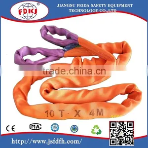 CE Approved High Quality Rigging Soft Material Round Silings for Lifting thumbnail-1