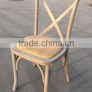 Franch Wood Cross Back Chair Dining Chair thumbnail-6