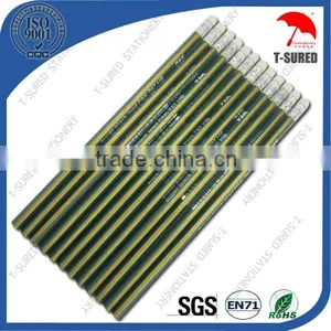 Triangle Stripe HB Pencil With Eraser Head thumbnail-1