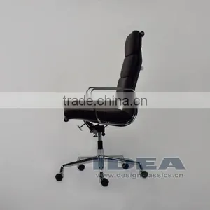 Replica Charles Soft Pad Office Chair - Black Color Genuine Leather thumbnail-4