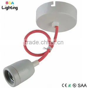 E27 Screw Porcelain Suspension Light With Ceramic Lamp Socket thumbnail-1