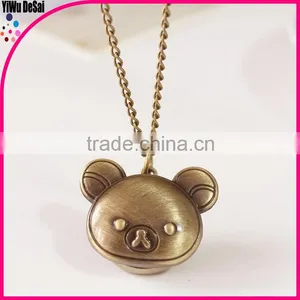 Retro Necklace Watch Wholesale Bear Pocket Watch thumbnail-1