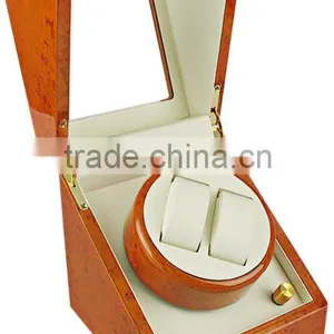 Nice Orange Custom Printing Wooden Watch Winder Boxes Automatic thumbnail-2