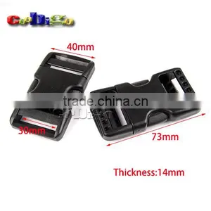 1-1/4"(30mm) Longer Side Release Buckle Plastic for Travel Hiking Camping Bags #FLC409-30B thumbnail-1