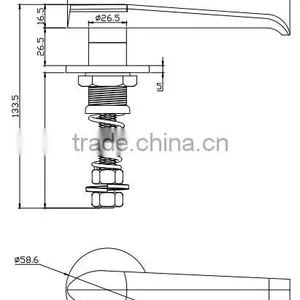 2016NEW SK1-309S-1 Handle Latch / Industrial Door Handles and Locks thumbnail-4