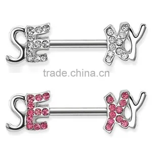 Sexy Nipple Bar Shield Ring Nipple Body Jewelry thumbnail-1