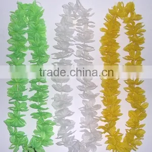 Single Color Polyester Flower Leis Luau Flower Leis Party Accessories thumbnail-1