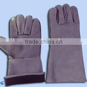 Red Cow Split Leather Welding Glove thumbnail-1