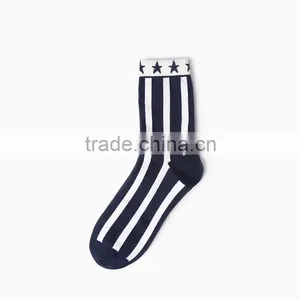 Red and Blue Stars and Stripes Perimeter Crew Socks thumbnail-2