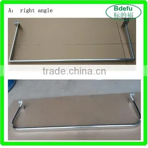 U Shaped Metal Chrome Clothes Hanging Rails thumbnail-1