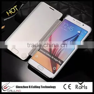 Top Grade For Samsung Note 5 Transparent Mirror View Smart Cover thumbnail-3