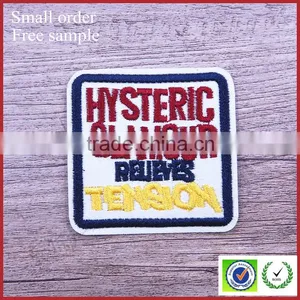 OEM Custom Micro Embroidered Patches India Leather Labels thumbnail-1