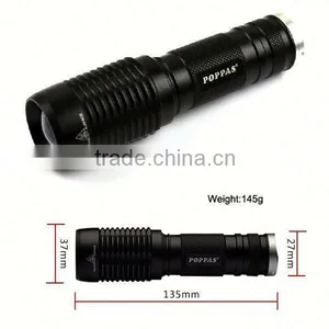 101 Portable Rechargeable Self Defence Torch Aluminum Powerful Zoom Flashlight thumbnail-4