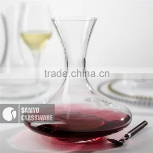 Samyo Handmade Hot Sale Lead Free Round Shape Crystal Wine Decanter thumbnail-1