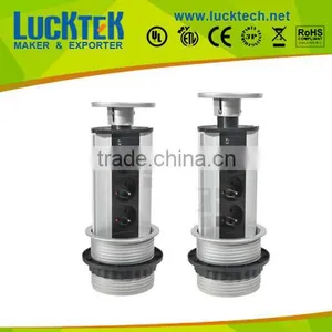 3ways Pop up Power Socket With Schuko Power thumbnail-1