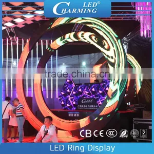 Led 3d Ring Video Display Cabinet Good for Wedding Stage Lighting as Backdrop in 2015 thumbnail-1