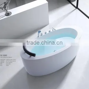 New Type Sale Acrylic Aluminium Massage Bathtub Manufacturer With Mix Valve Shower thumbnail-1