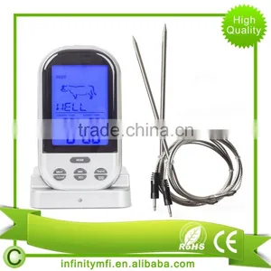 High Quality Digital Meat Thermometer Monitor Meat Temperature Cooking In Oven BBQ Smoker Grilling thumbnail-1