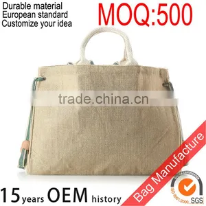 Custom Ladies Used Jute Bag for Shopping With Custom Logo Quality Choice thumbnail-3
