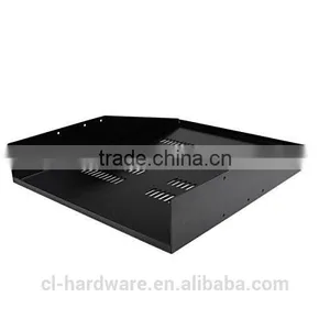 2U Universal Vented Rack Mount Cantilever With Fixed Server Cabinet Shelf thumbnail-3