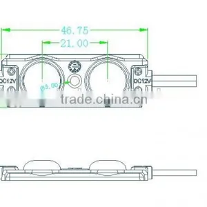 Top Quality Injection 2 Chips LED Modules SMD 2835 IP65 Full Color LED Module thumbnail-2
