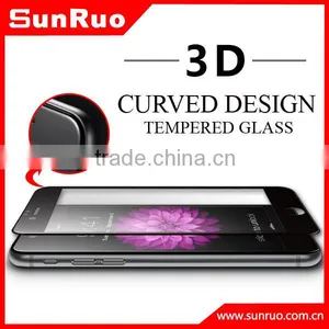 3D Curved Full Screen Cover Tempered Glass Screen Protector for IPhone 6s, Curved Edge Glass for s6 Edge and Edge Plus thumbnail-4